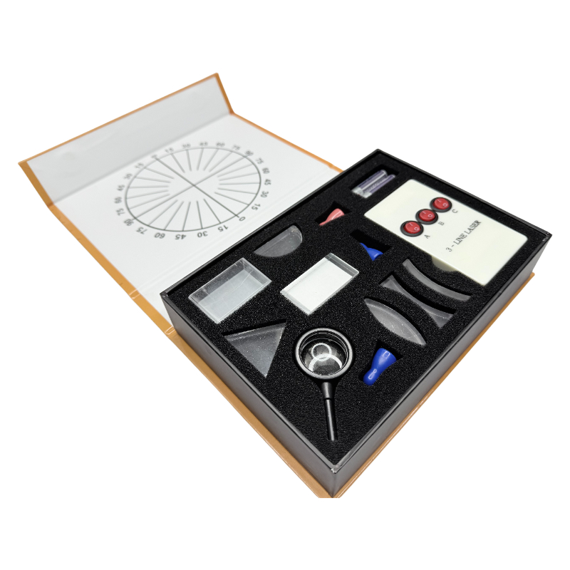 Physical optical kit laboratory equipment optical concave convex lens prism set optical test box